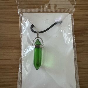 Howie Creations Green Pendant Necklace - NWOT